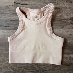 ALO Seamless Delight High Neck Cropped Tank